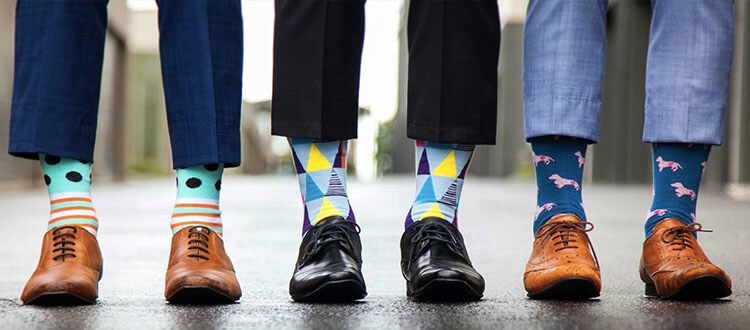 chaussettes imprimées personnalisées