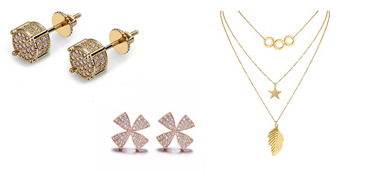 2.micro pavage /14K & 18K bijoux de mode